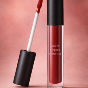 Matte liquid lipstick with long wear.