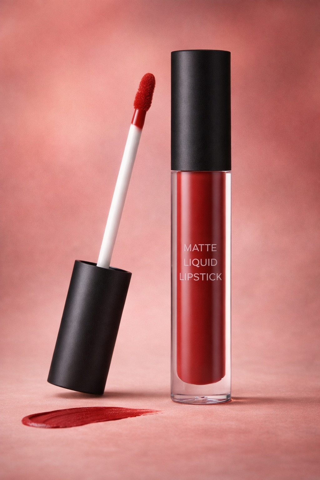 Matte liquid lipstick with long wear.